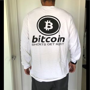 bitcoin crew neck shirt new cryptocurrency
